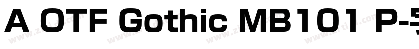 A OTF Gothic MB101 P字体转换